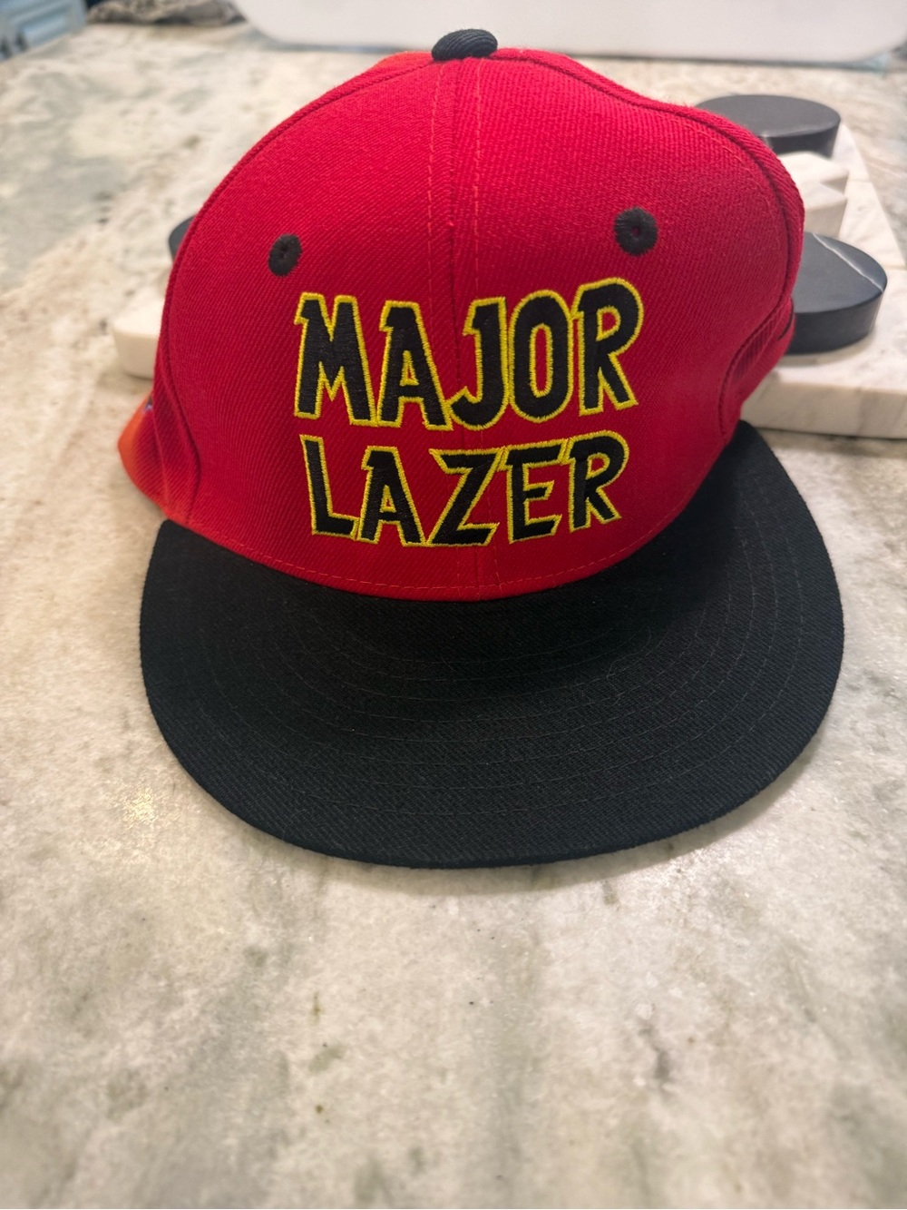 Major Lazer Red & Black Snapback Hat